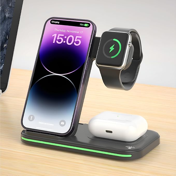 3 in 1 Wireless Charger For Vehicle